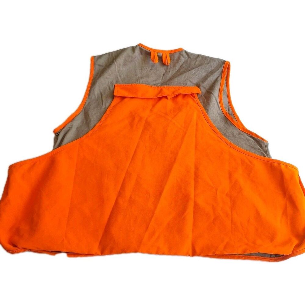 Avid Outdoor Hunting Vest Medium Neon Orange Deer Sportsman Gear Vintage - Picture 10 of 12